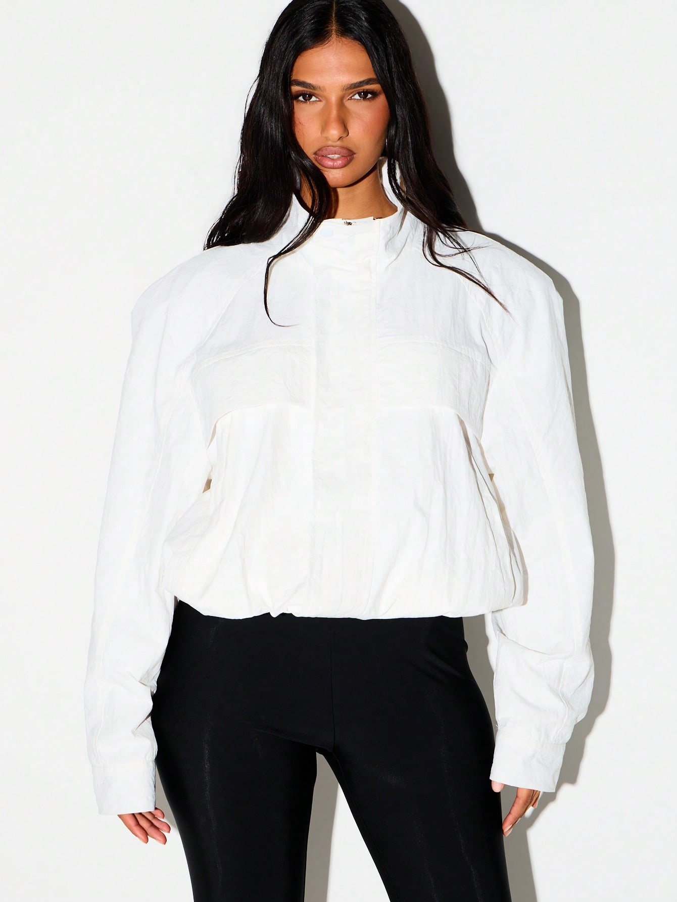 Veste Coupe-Vent Oversize Avec Épaulettes