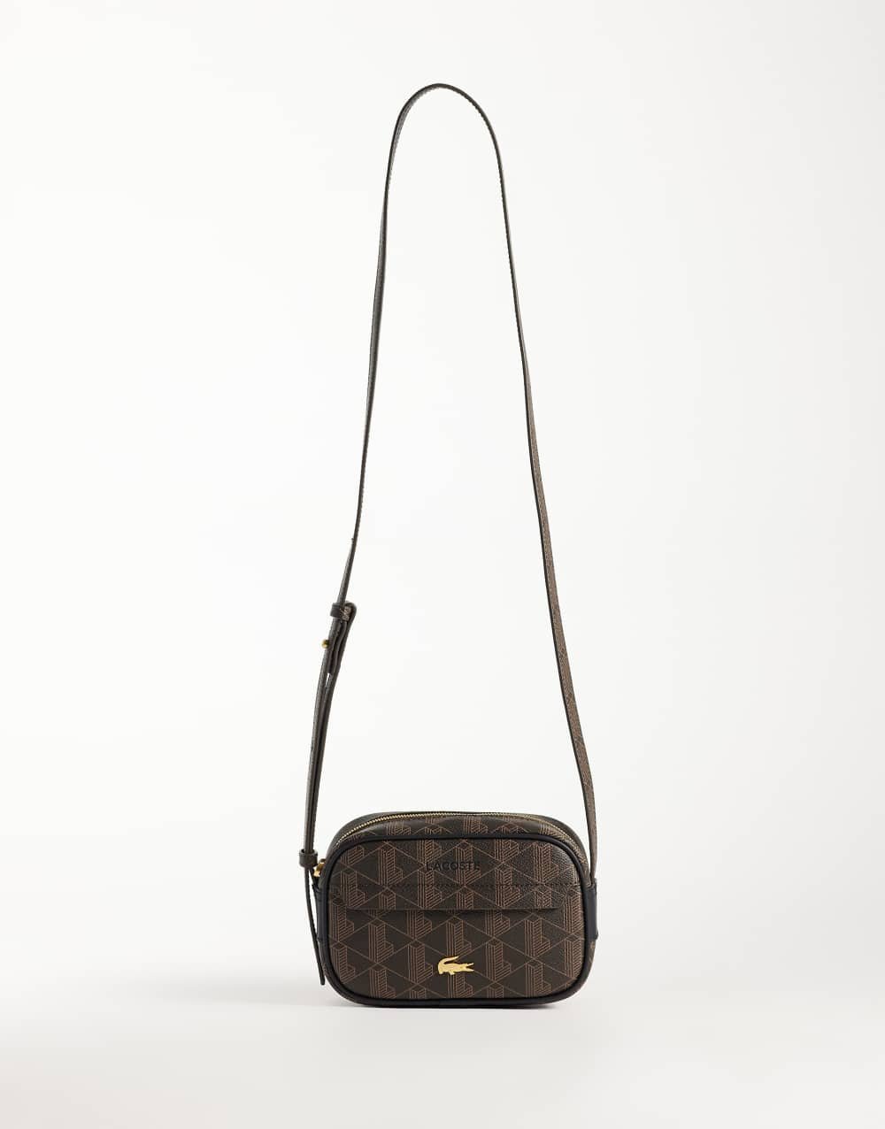 Sac reporter monogramme marron