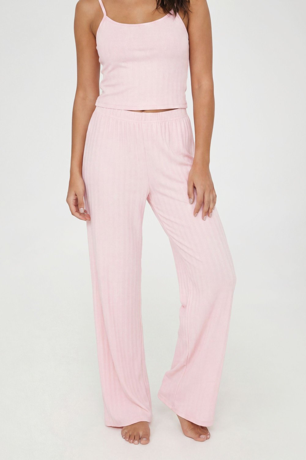 Pointelle cami and trouser pyjama set