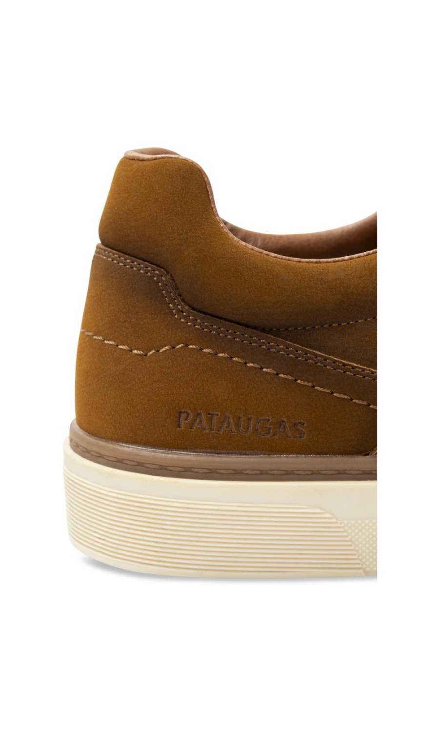 Baskets b suédine b khiyata bayna cognac