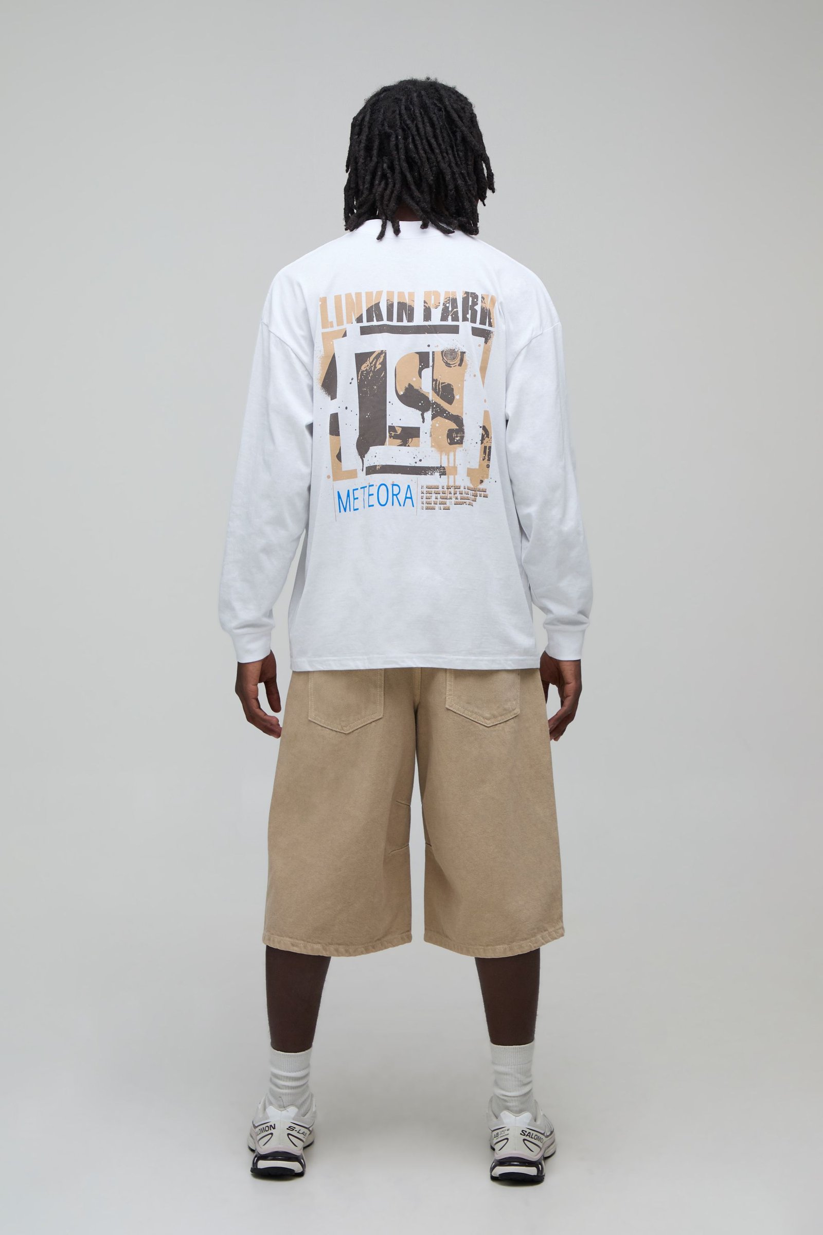 T-shirt À Manches Longues Coupe Regular Avec Imprimé Sous Licence Linkin Park