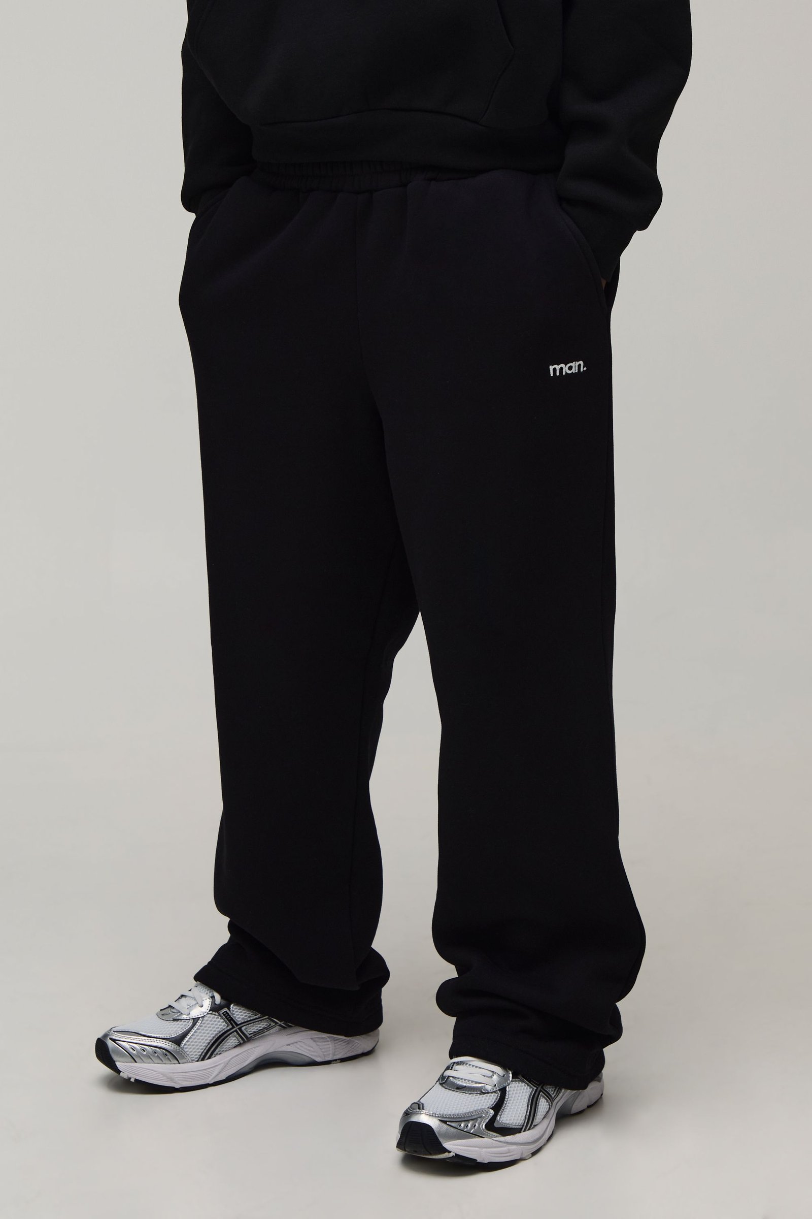 Jogger Homme Coupe Droite À Broderie De Points