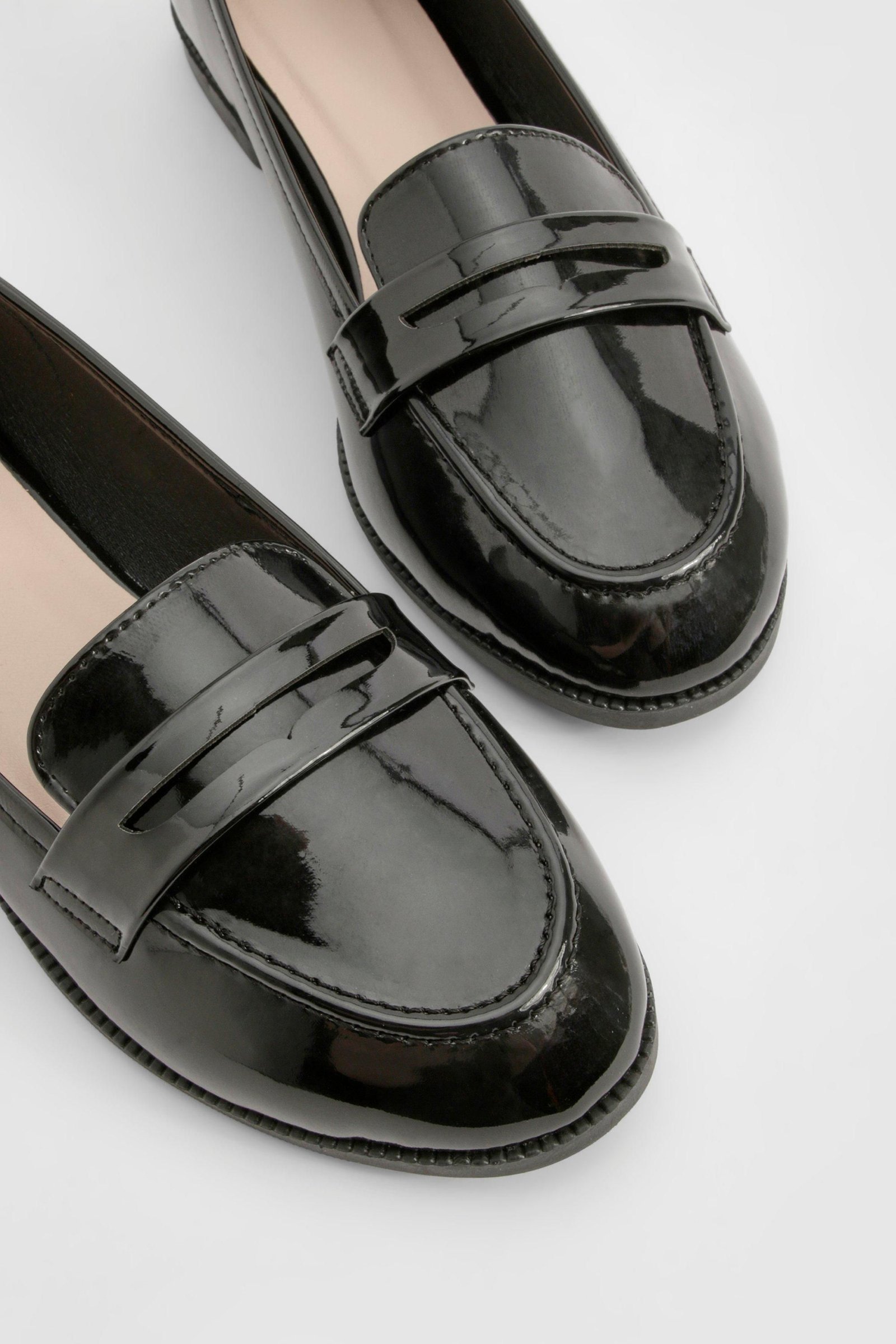 Mocassins vernis - Pied large