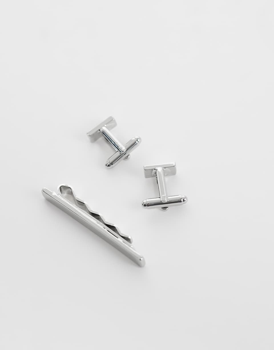 Ensemble pince dyal cravate w boutons de manchette - Fedi