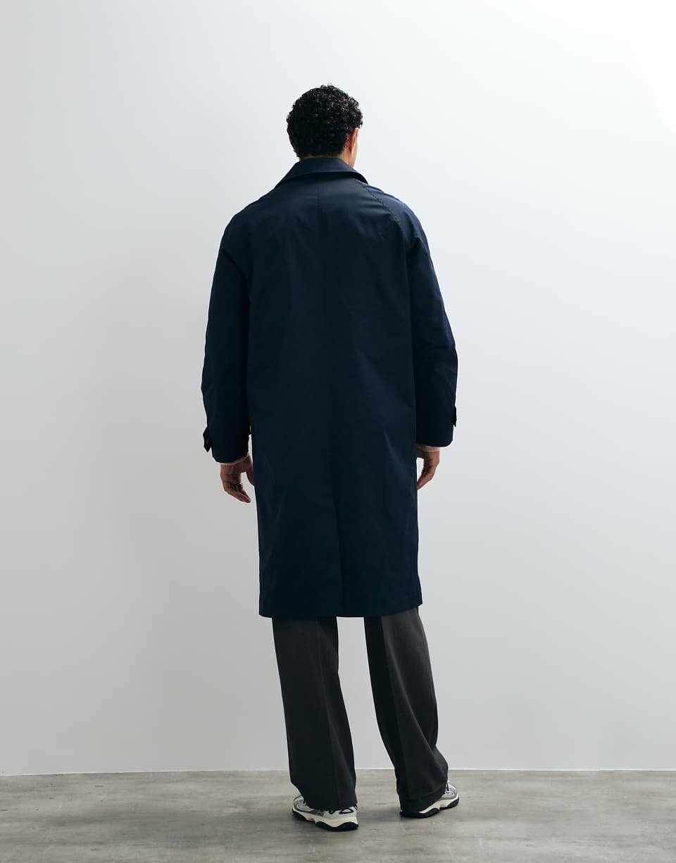 Trench oversize bleu marine