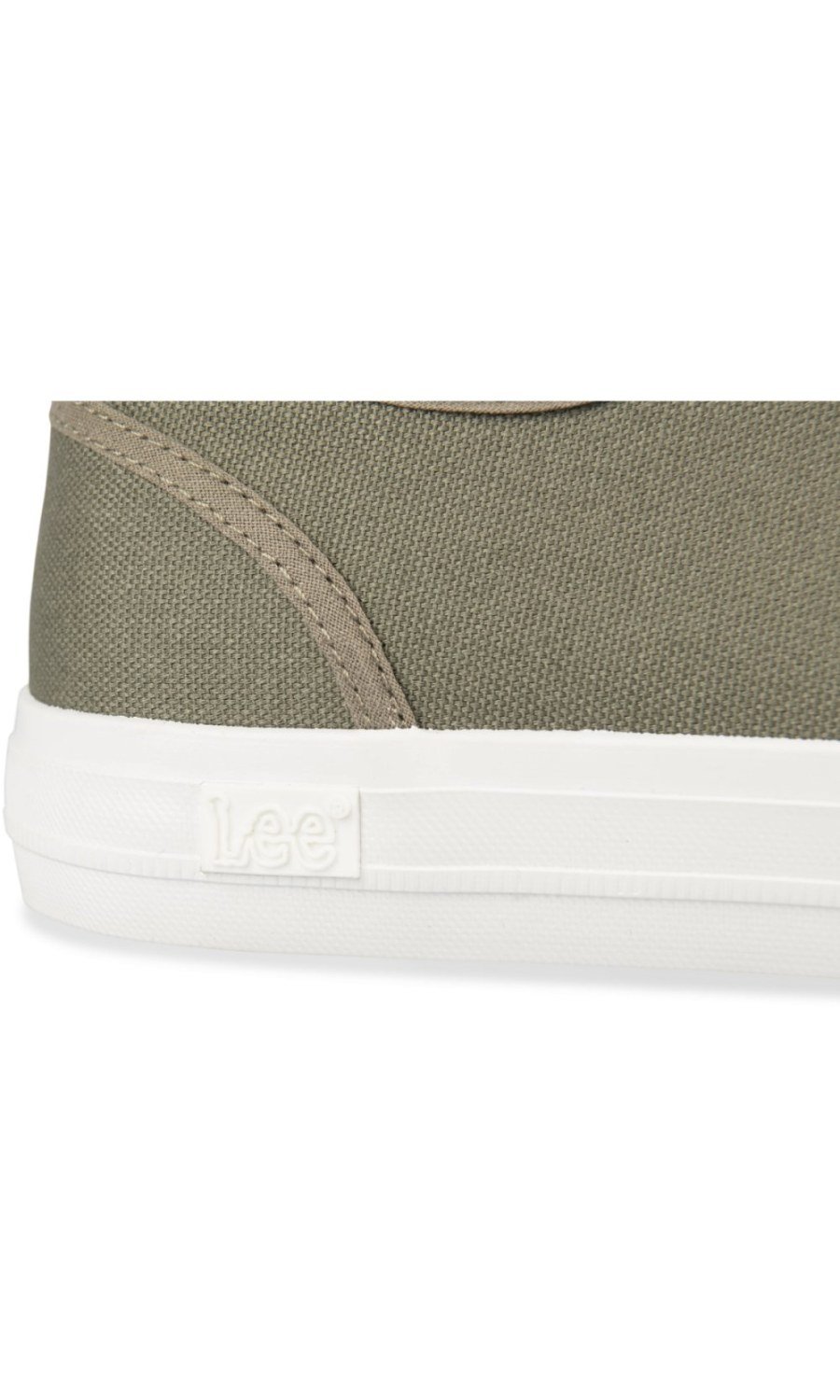 Baskets en toile unies kaki