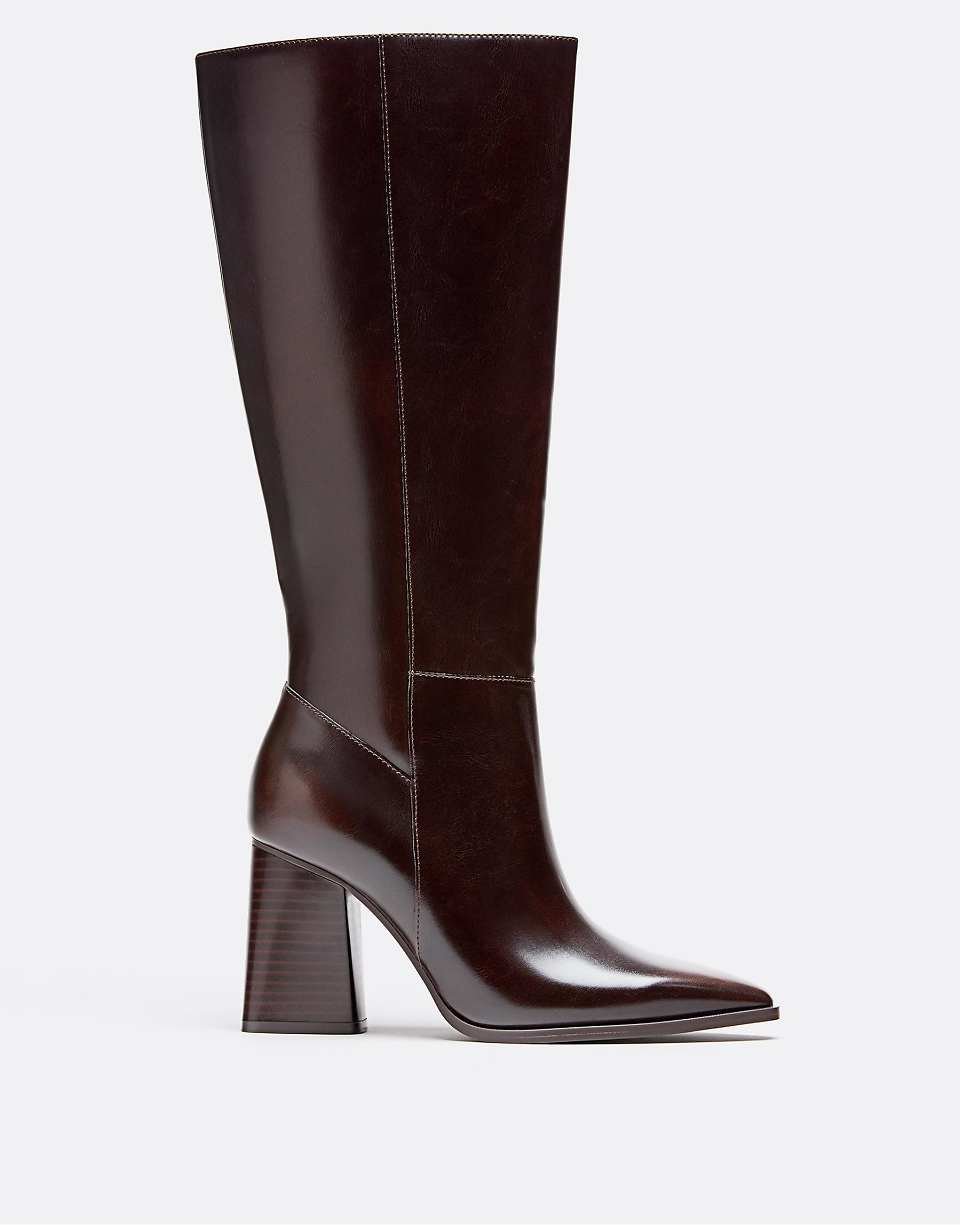 Bottes à talon haut - Marron