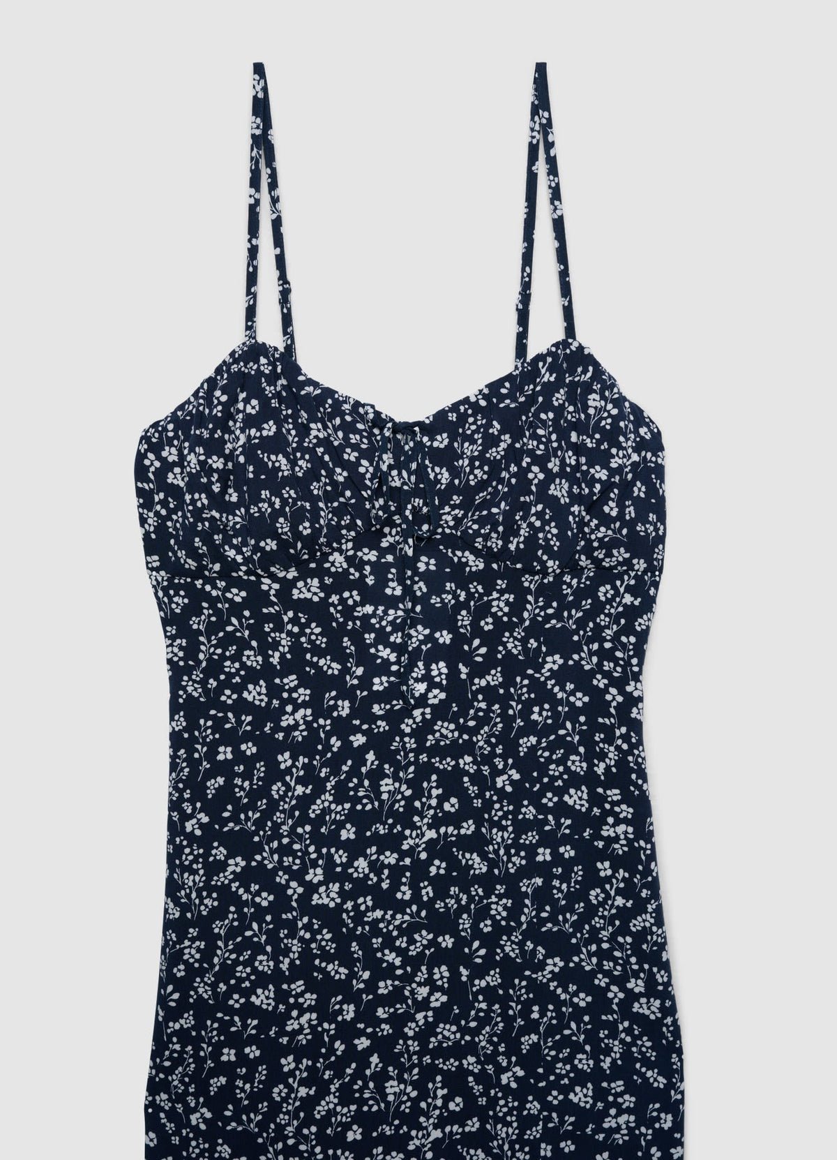 Floral maxi dress with side split
