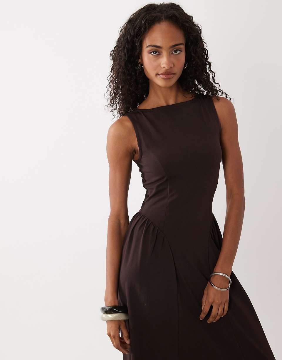Robe nos twila col bateau - Qahwia