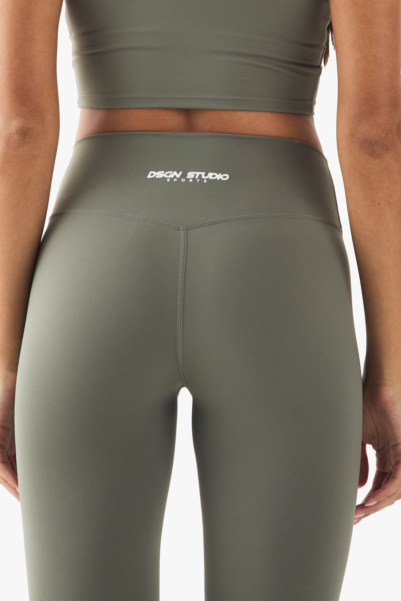 Legging de sport sculptant taille haute - Kaki