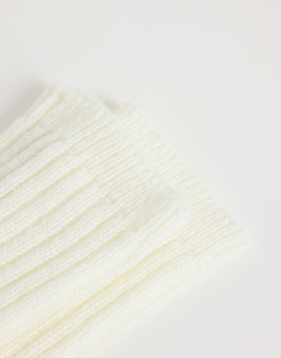 Jambières en dentelle crème