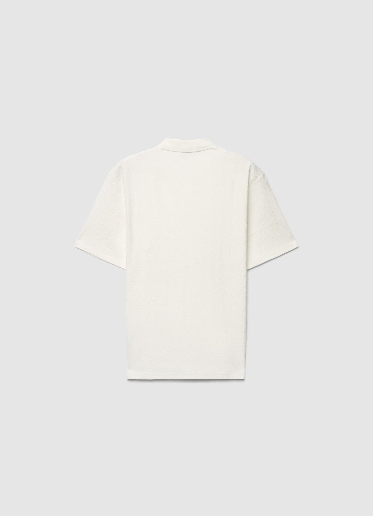 Plain jacquard polo shirt