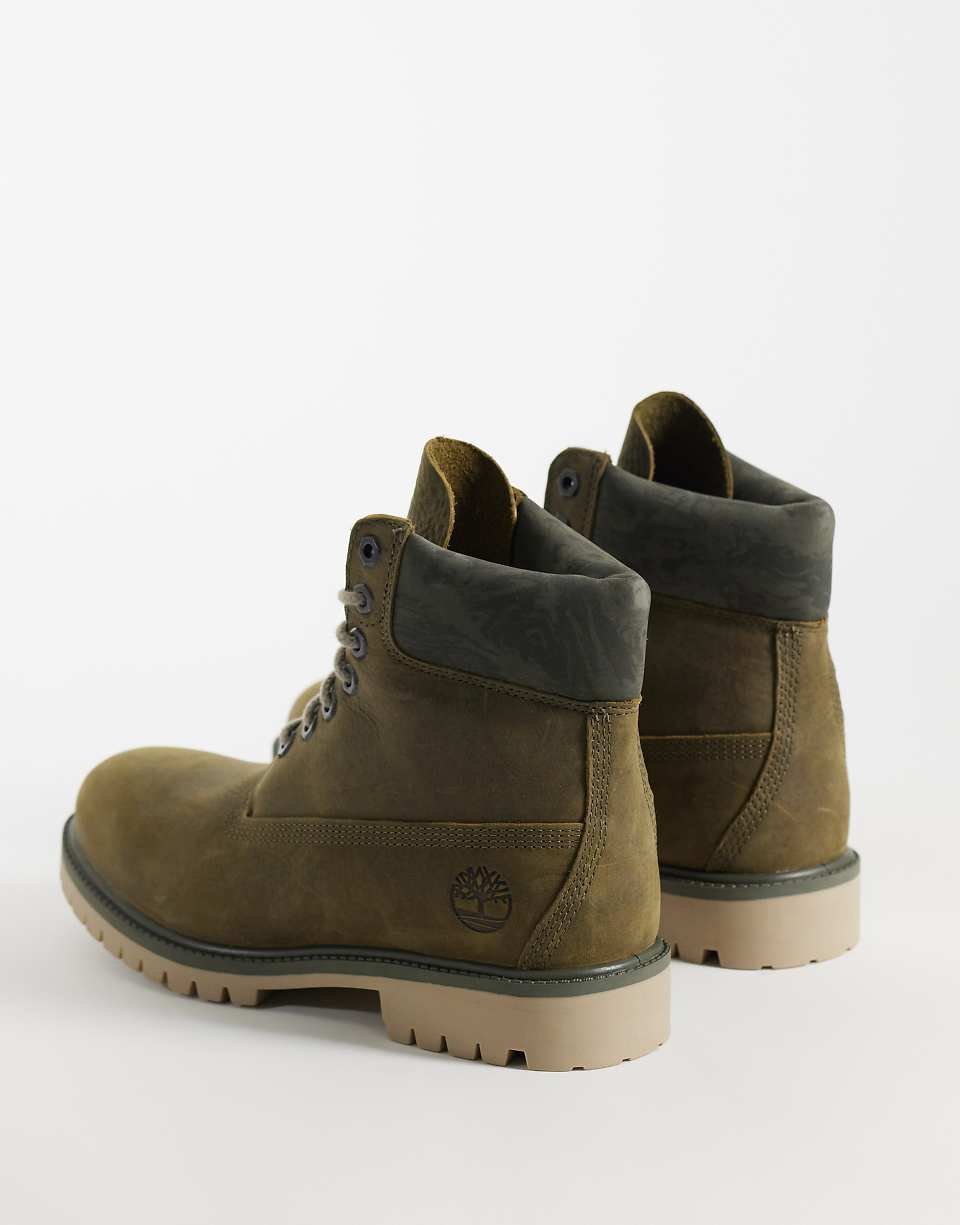 Bottes à lacets imperméables 6 pouces en kaki