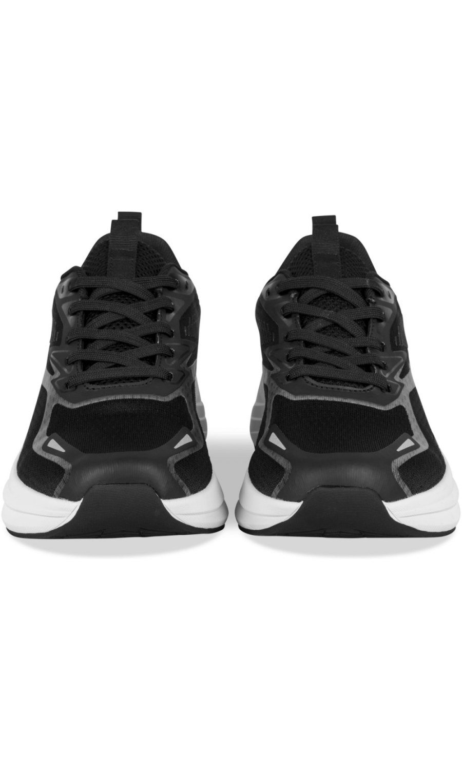 Baskets running semelle blanche noires