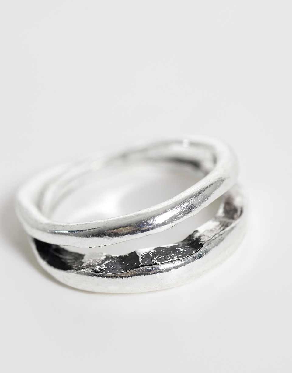 Interlinked double row molten ring