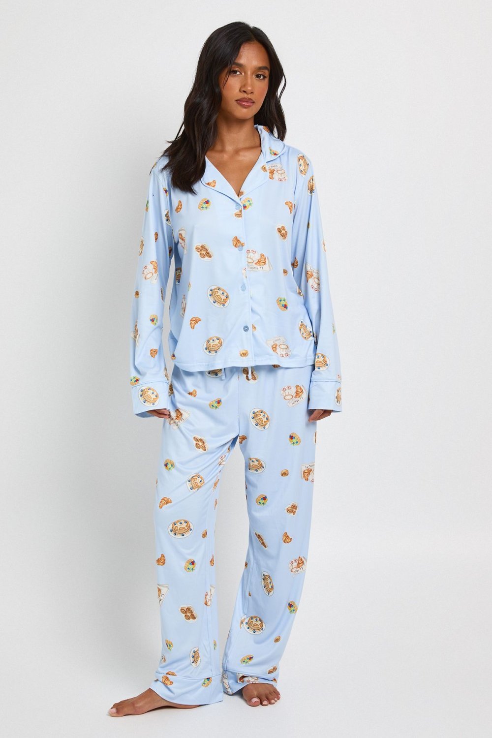 Pyjama haut et pantalon imprimé petit-déjeuner - Petite
