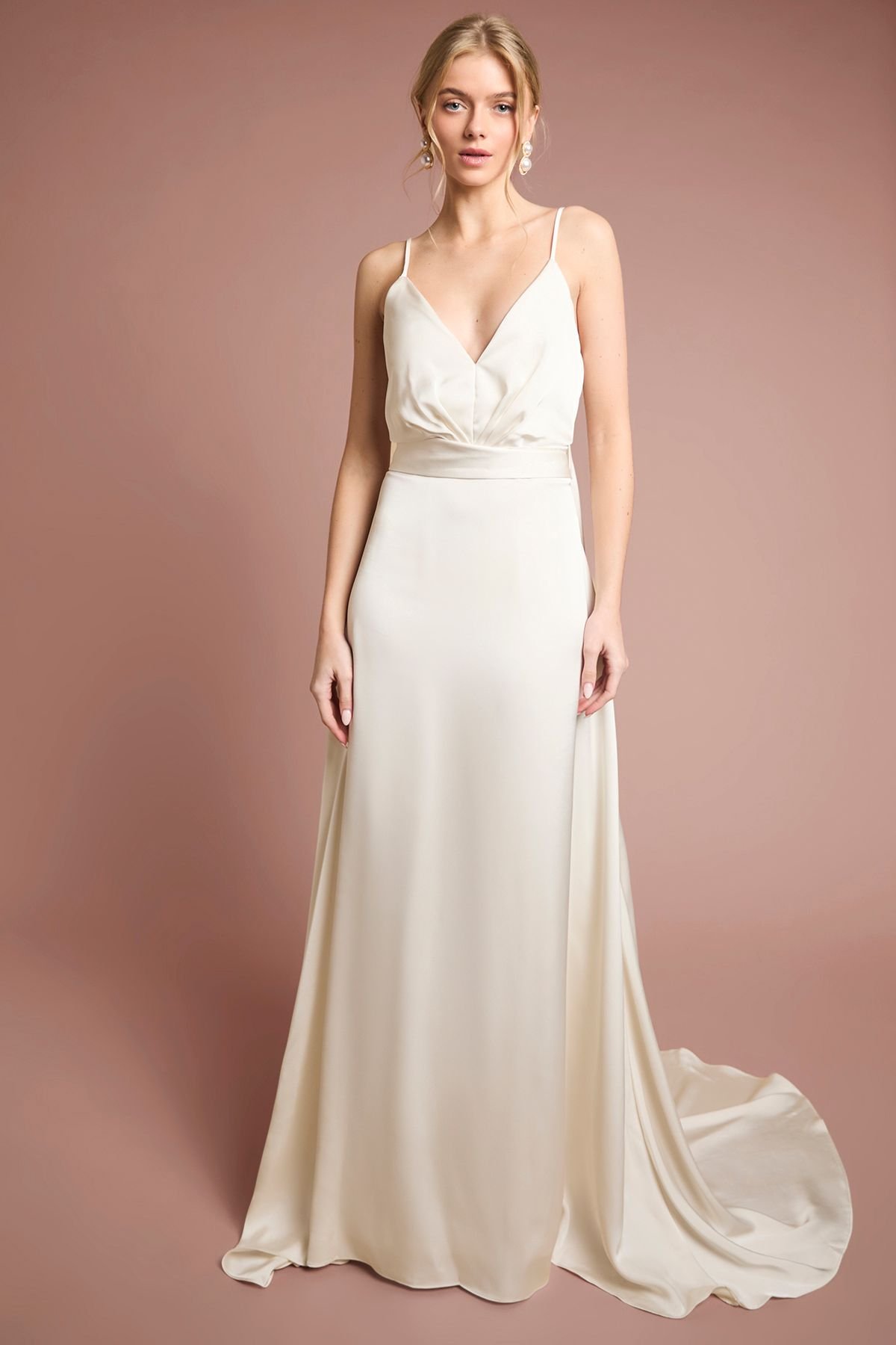 Robe dial l3ers b col V w bretelles