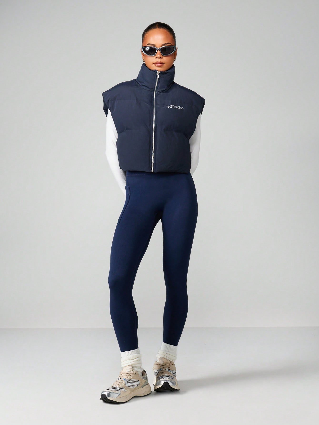 Gilet Matelassé À Col Montant