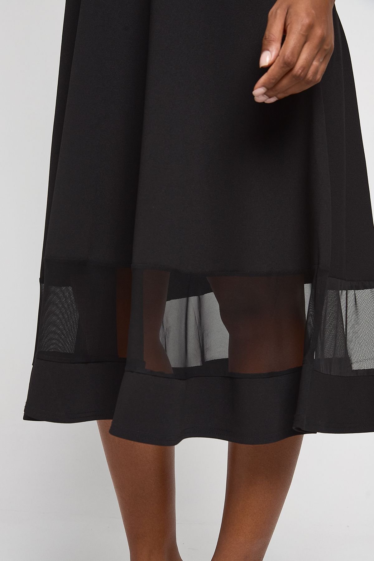 Robe patineuse à encolure carrée - Grande taille