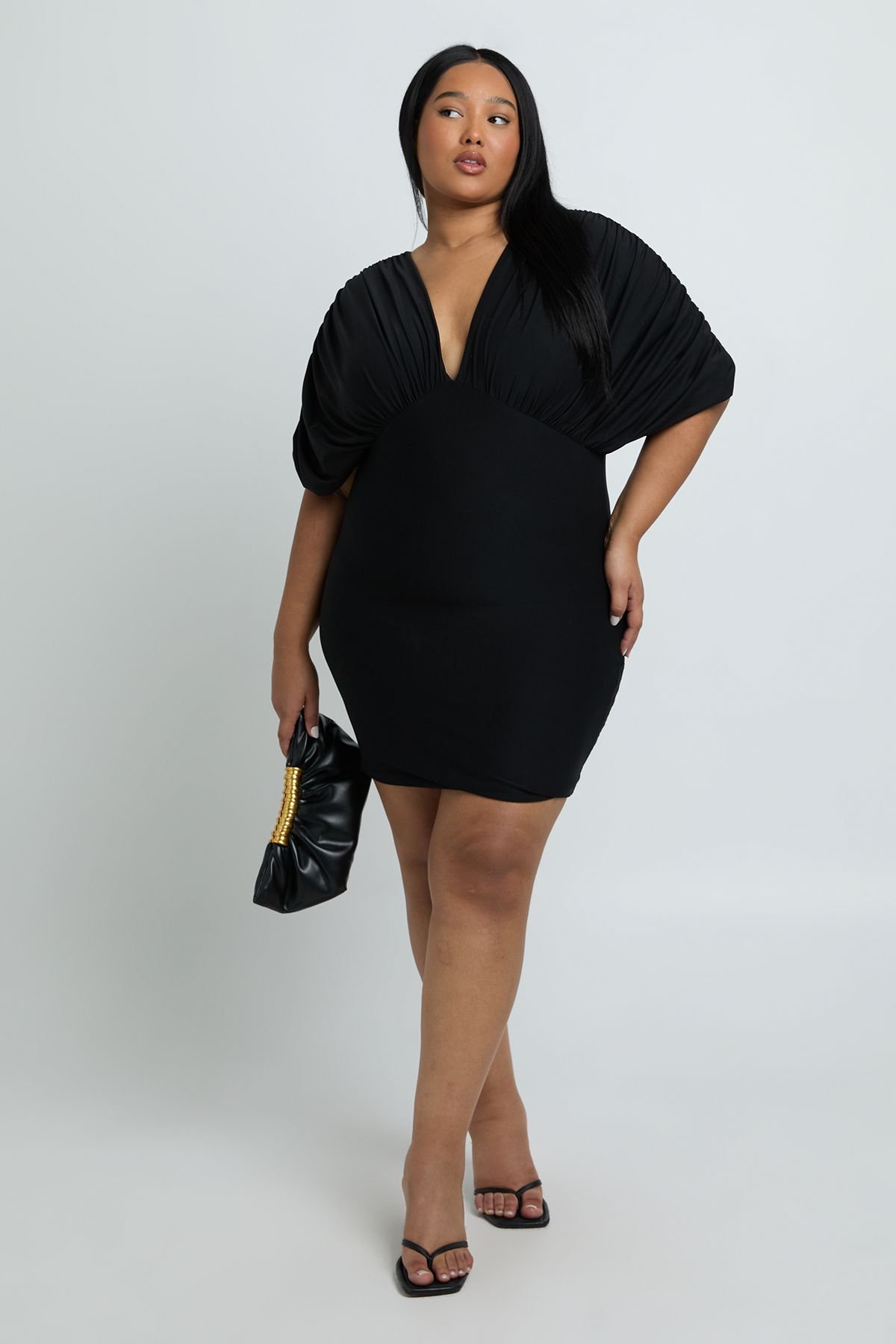 Robe à manches chauve-souris - Grande taille