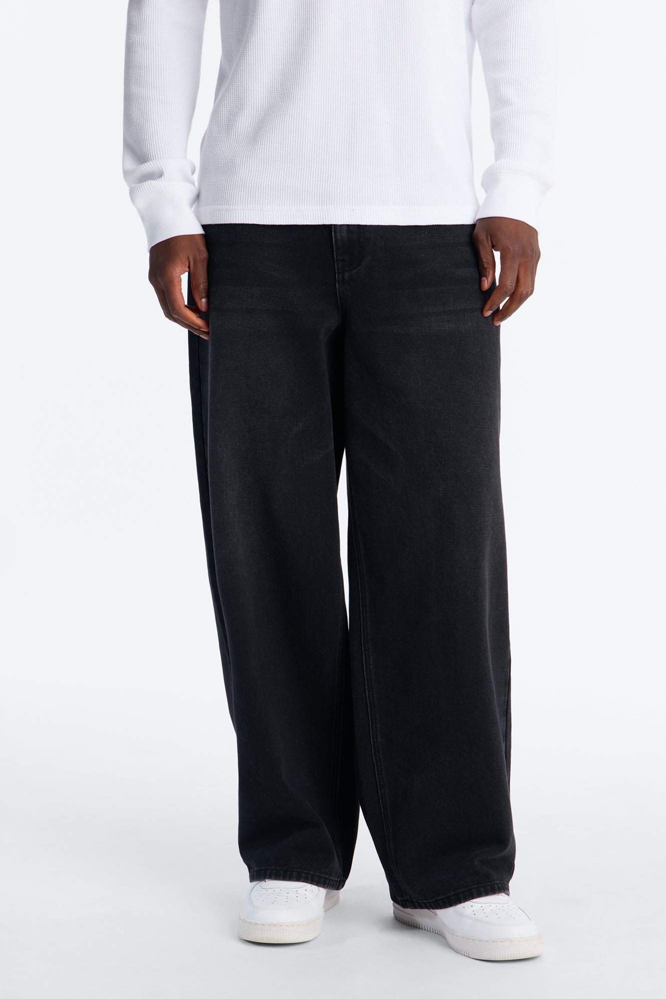 Crochet Cutout Baggy Jean