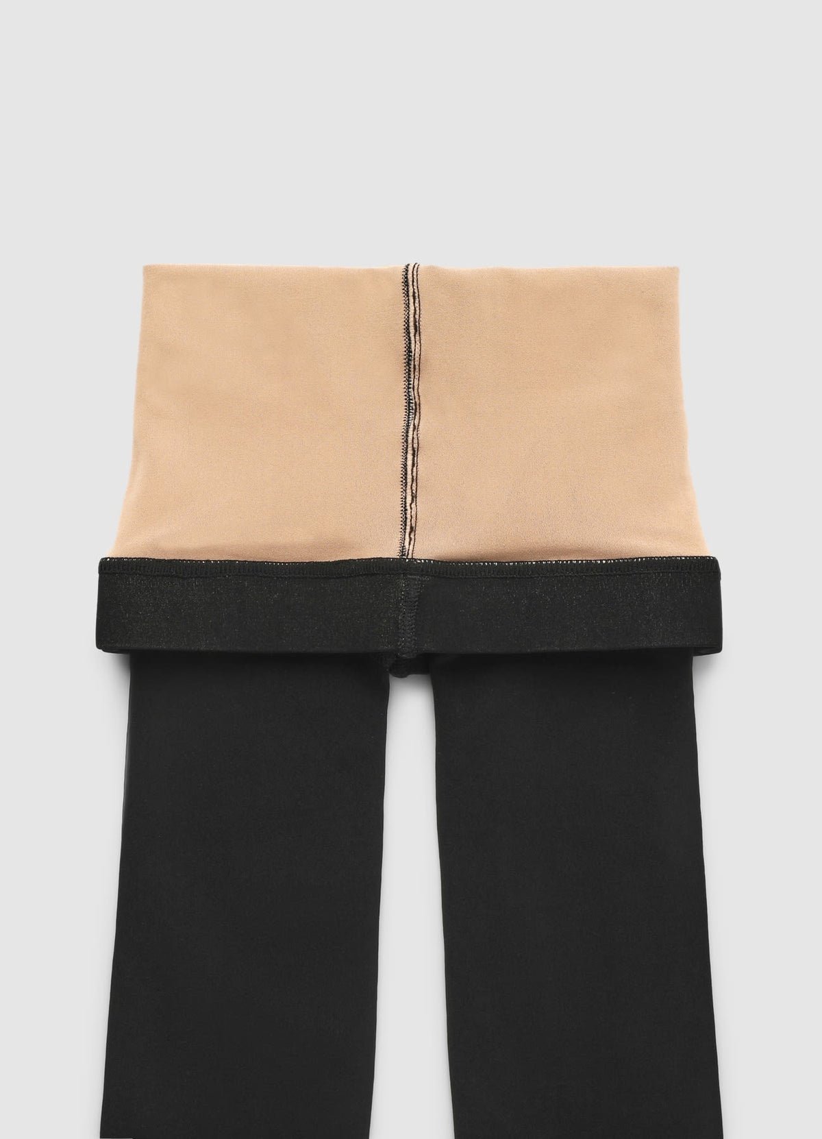 Lined opaque tights