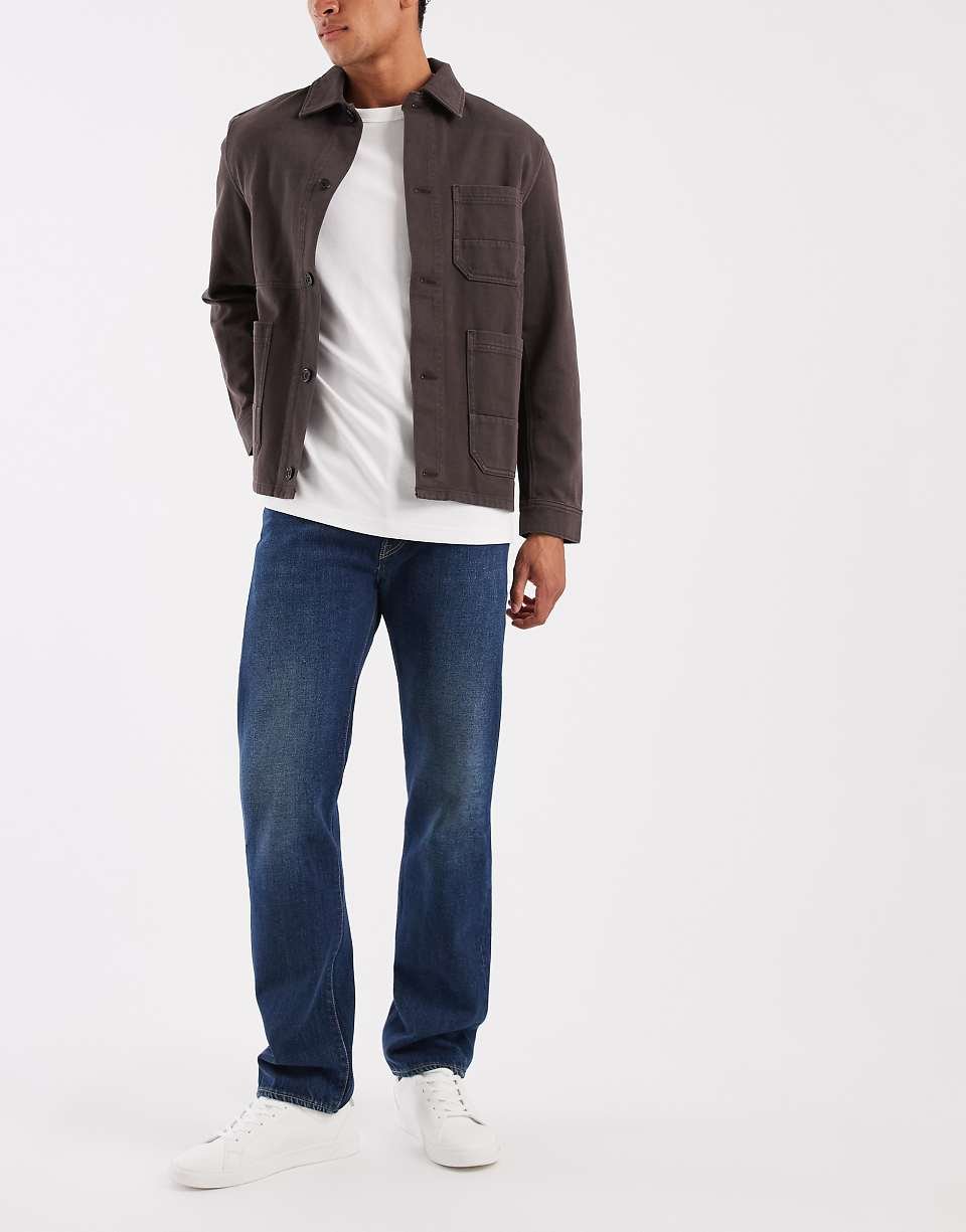 501 jean droit original bleu foncé
