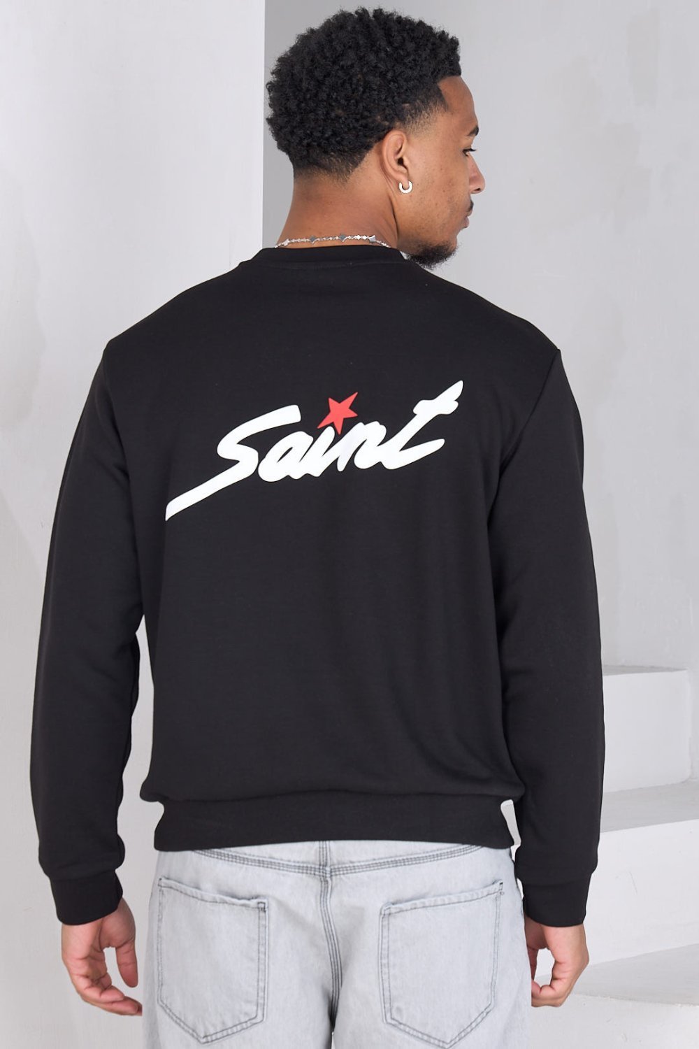 Black broken heart logo sweatshirt