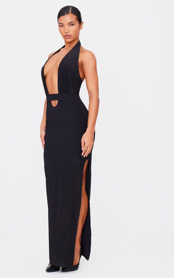 Silky ruched waist wrap maxi dress