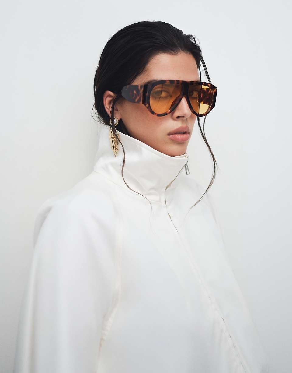 Lunettes d chems aviateur chunky b verres orange