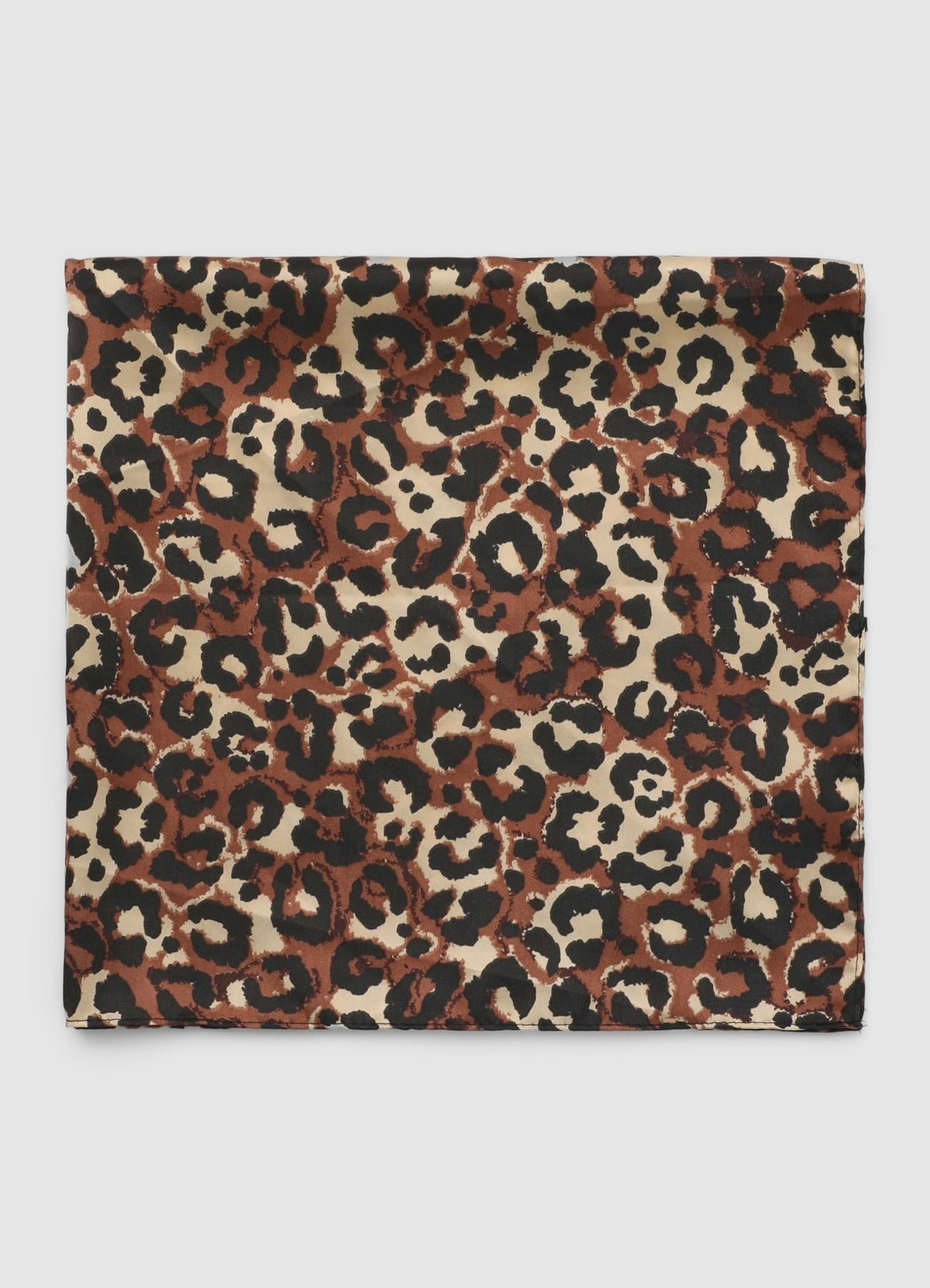 Small square animal-print scarf