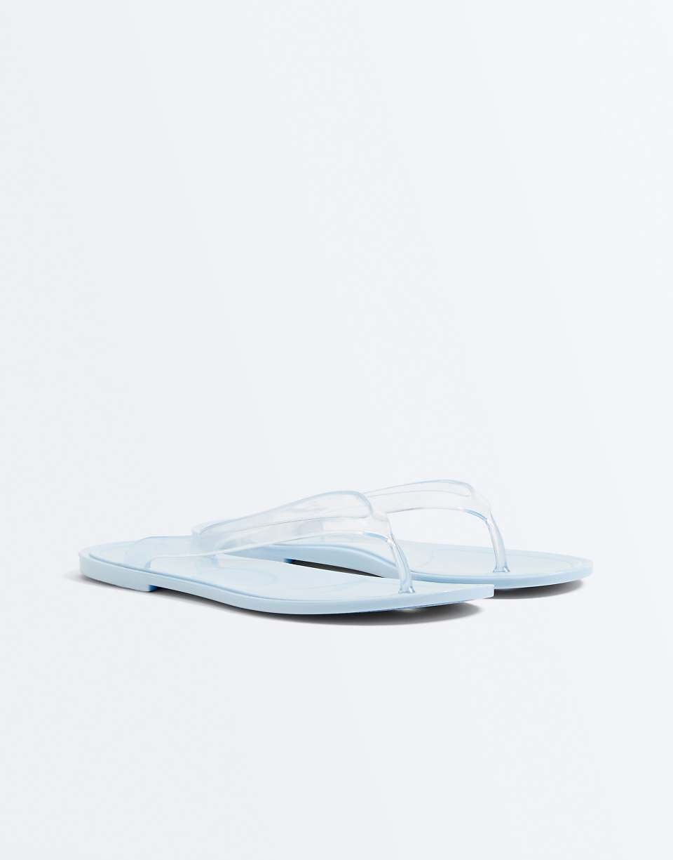 Translucent beach flip flops - Blue