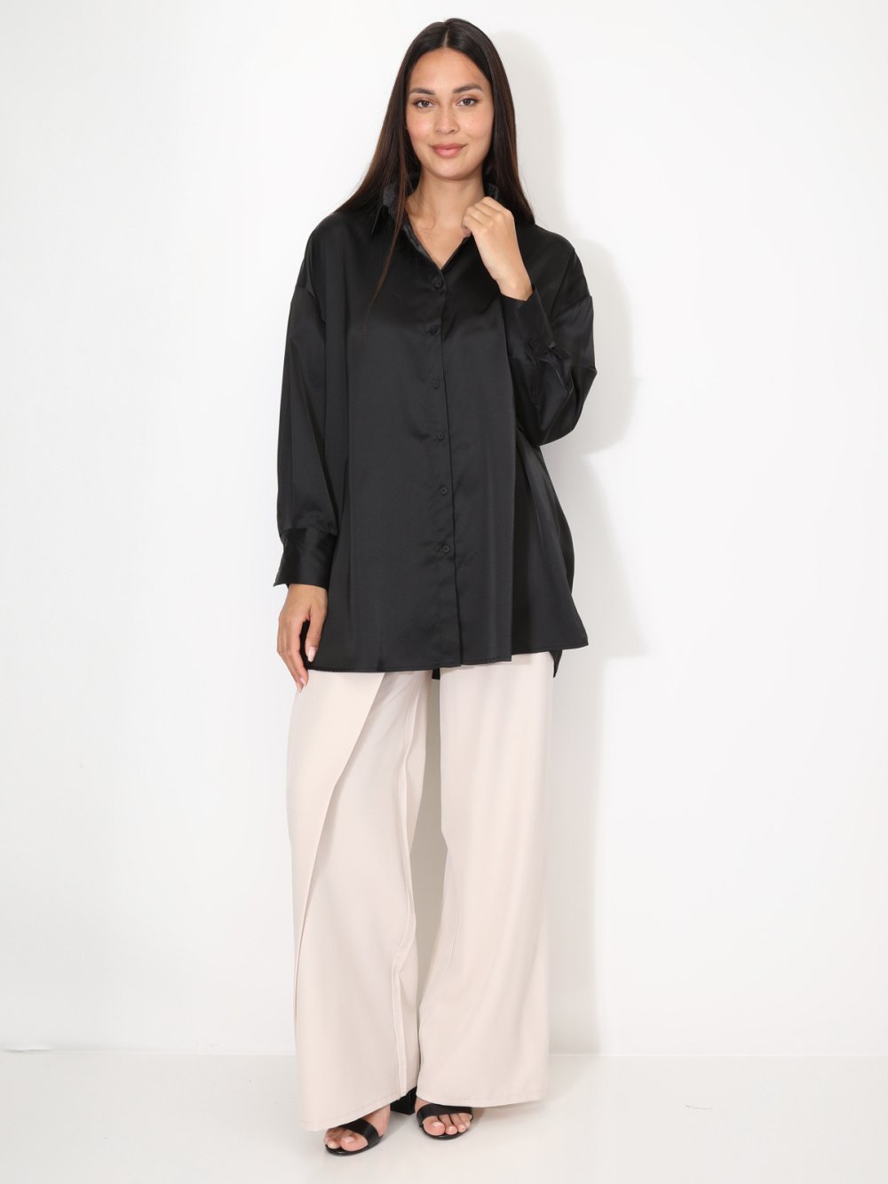 Chemise satinée oversize b fentat, khal
