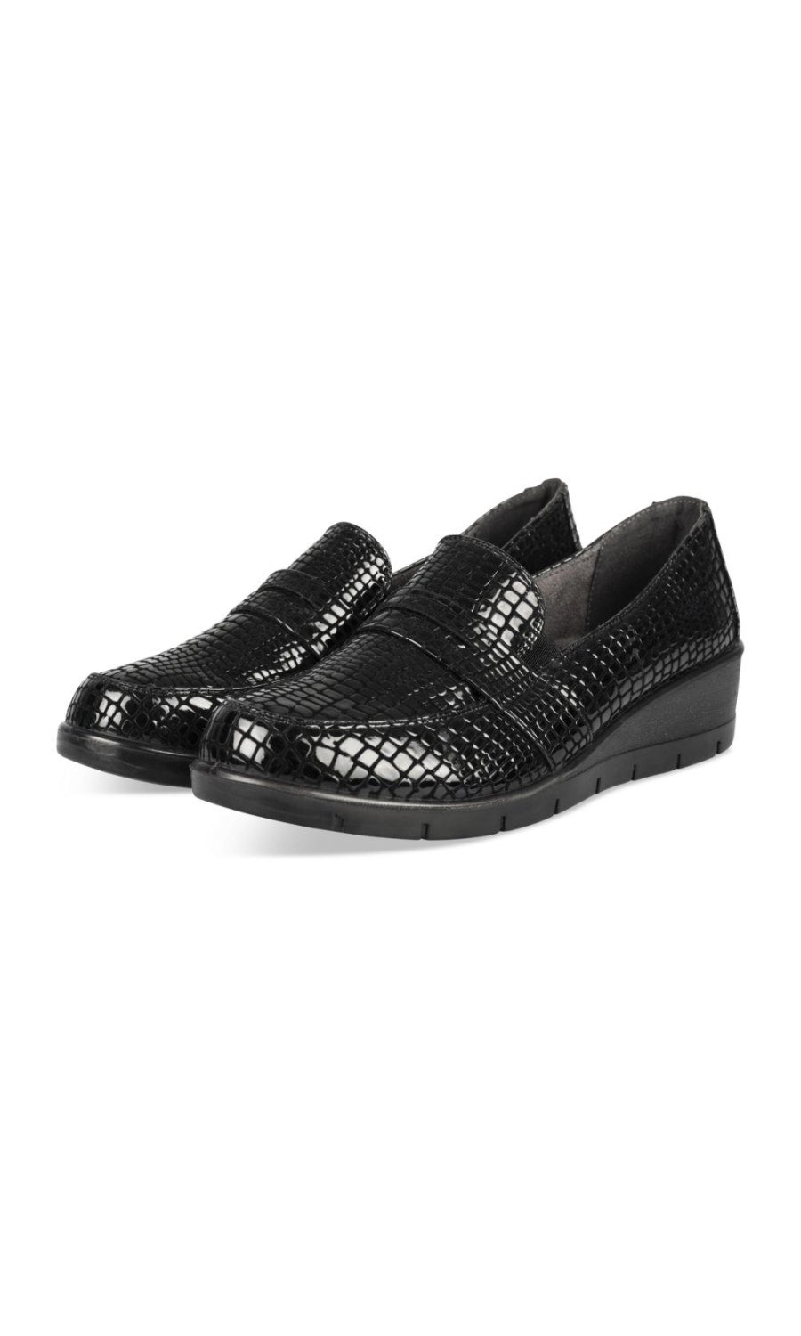 Mocassins compensés chkel croco k7lin
