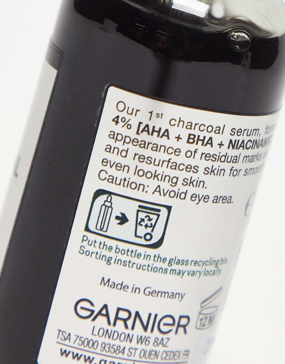 سيروم الفحم ضد الشوائب بالنياسيناميد AHA+BHA - 30 ml
