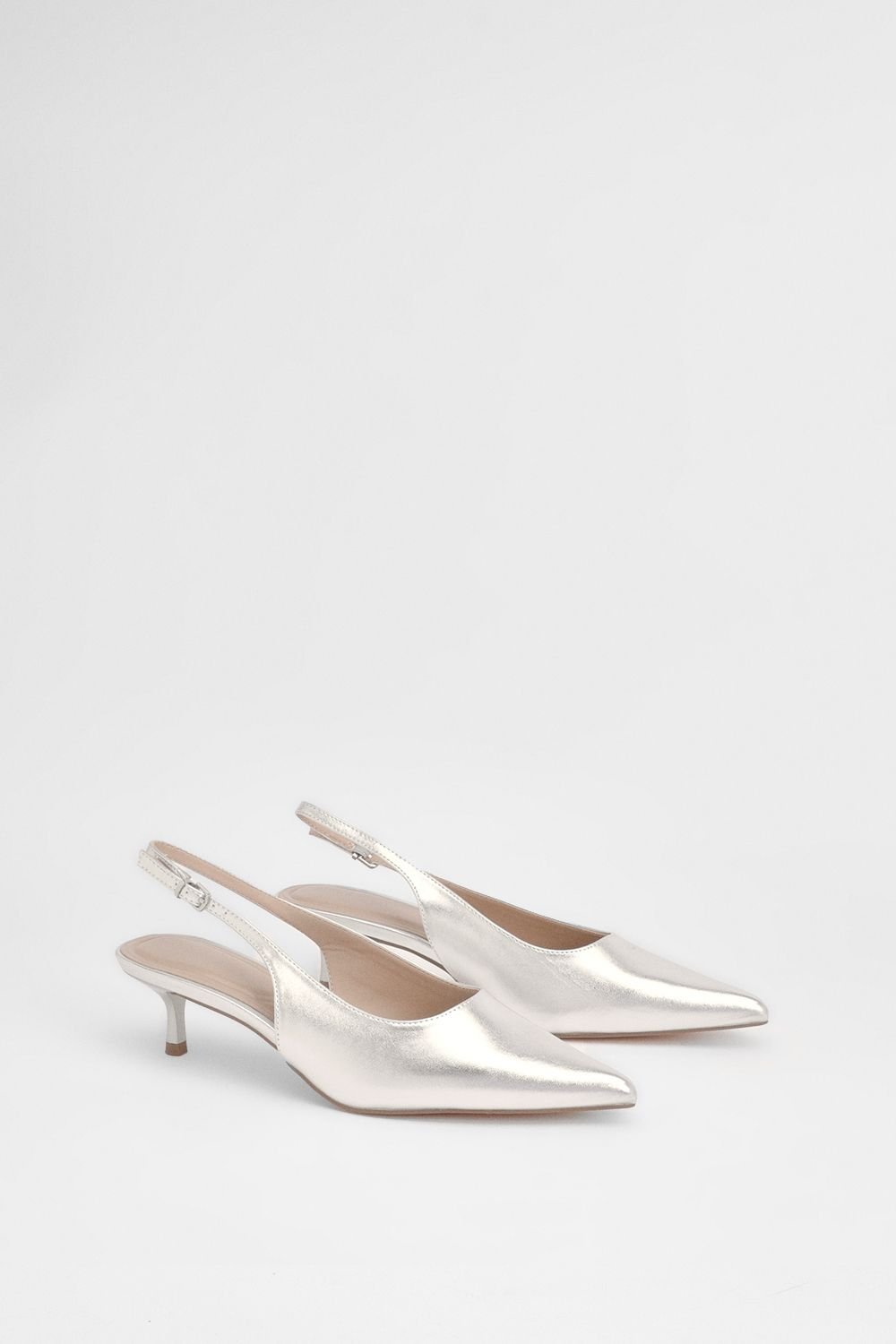 Escarpins métallisés b bride mn lor w talon sghir