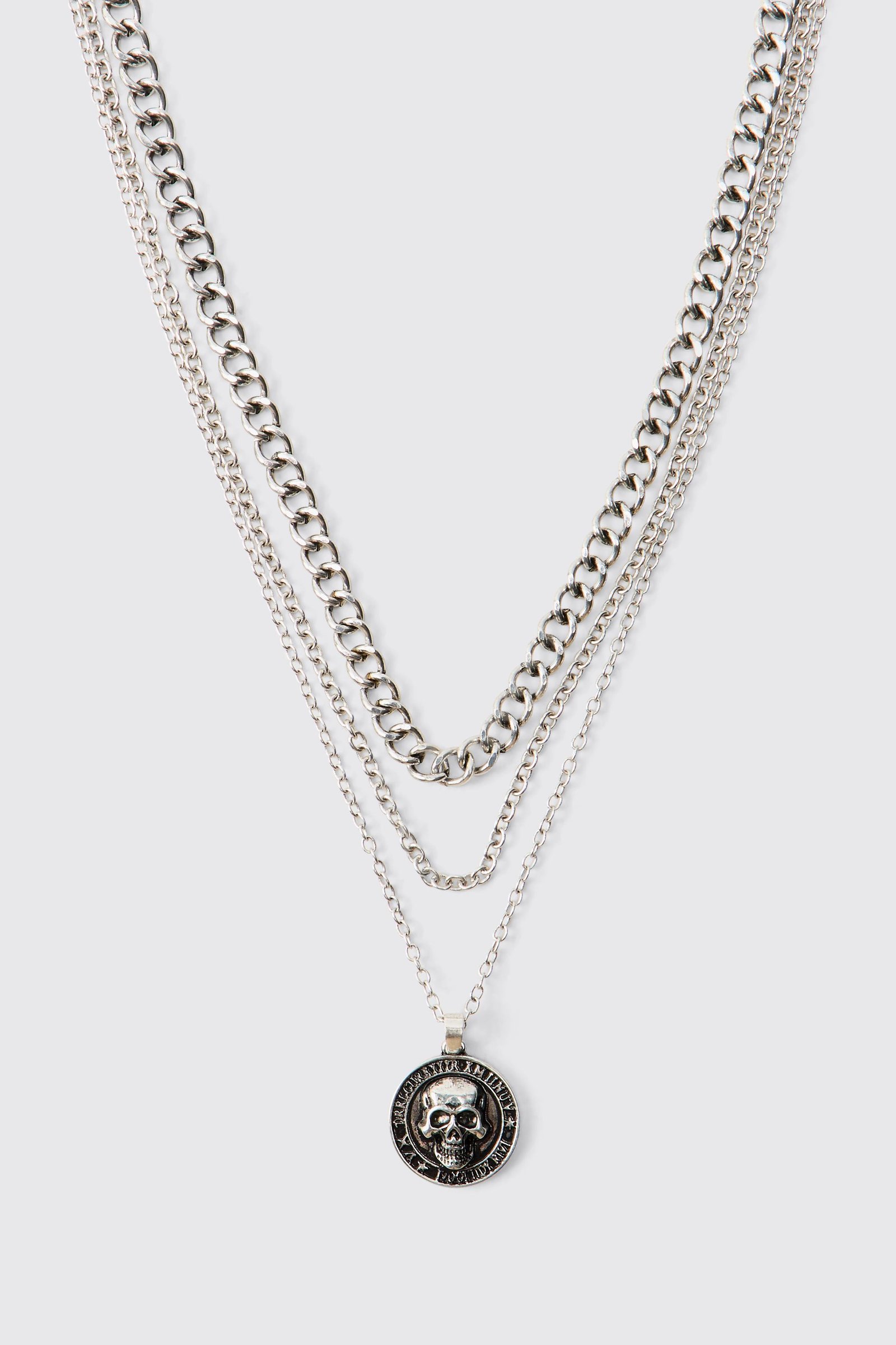 Collier superposé b tête de mort