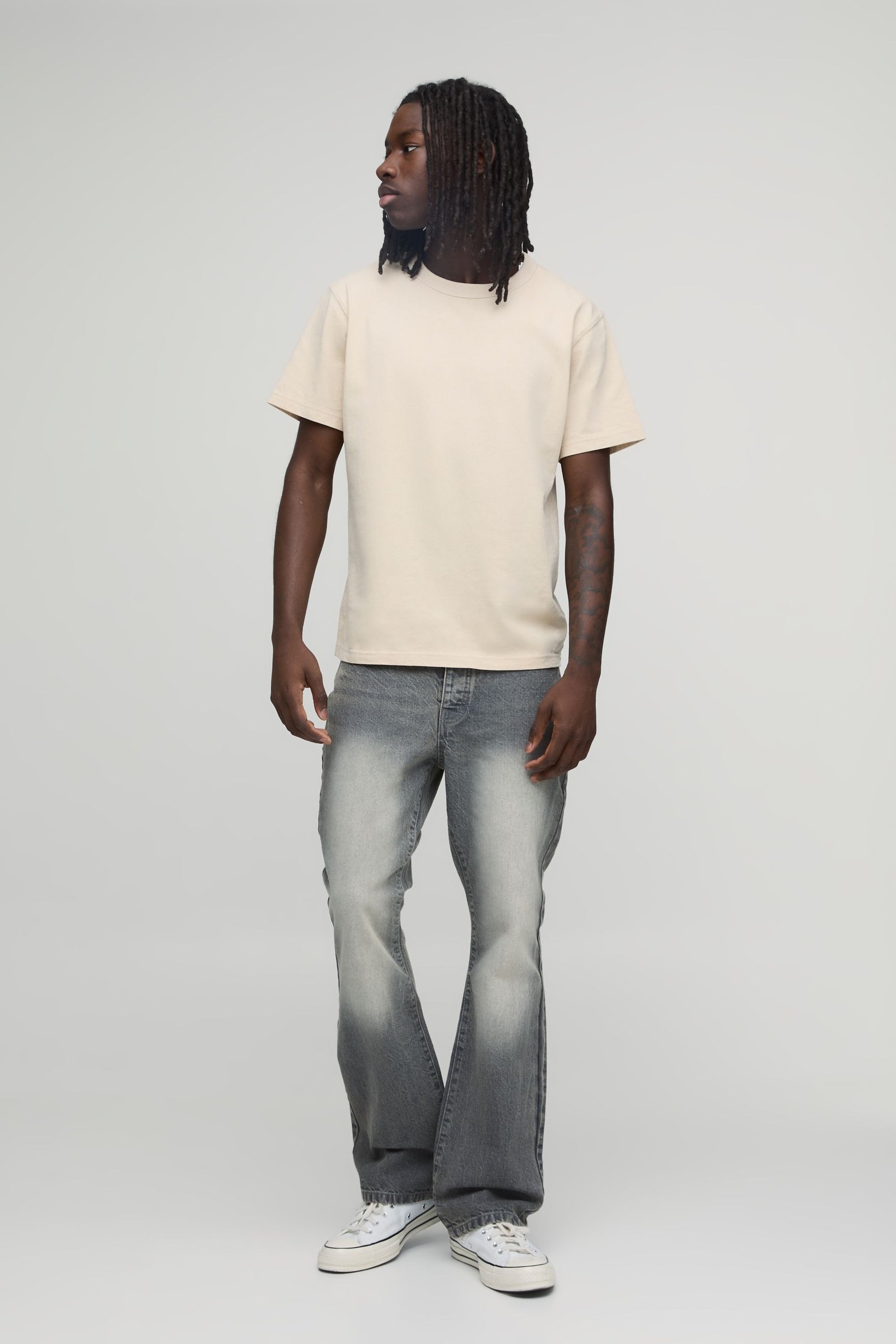 Basic slim flare jeans