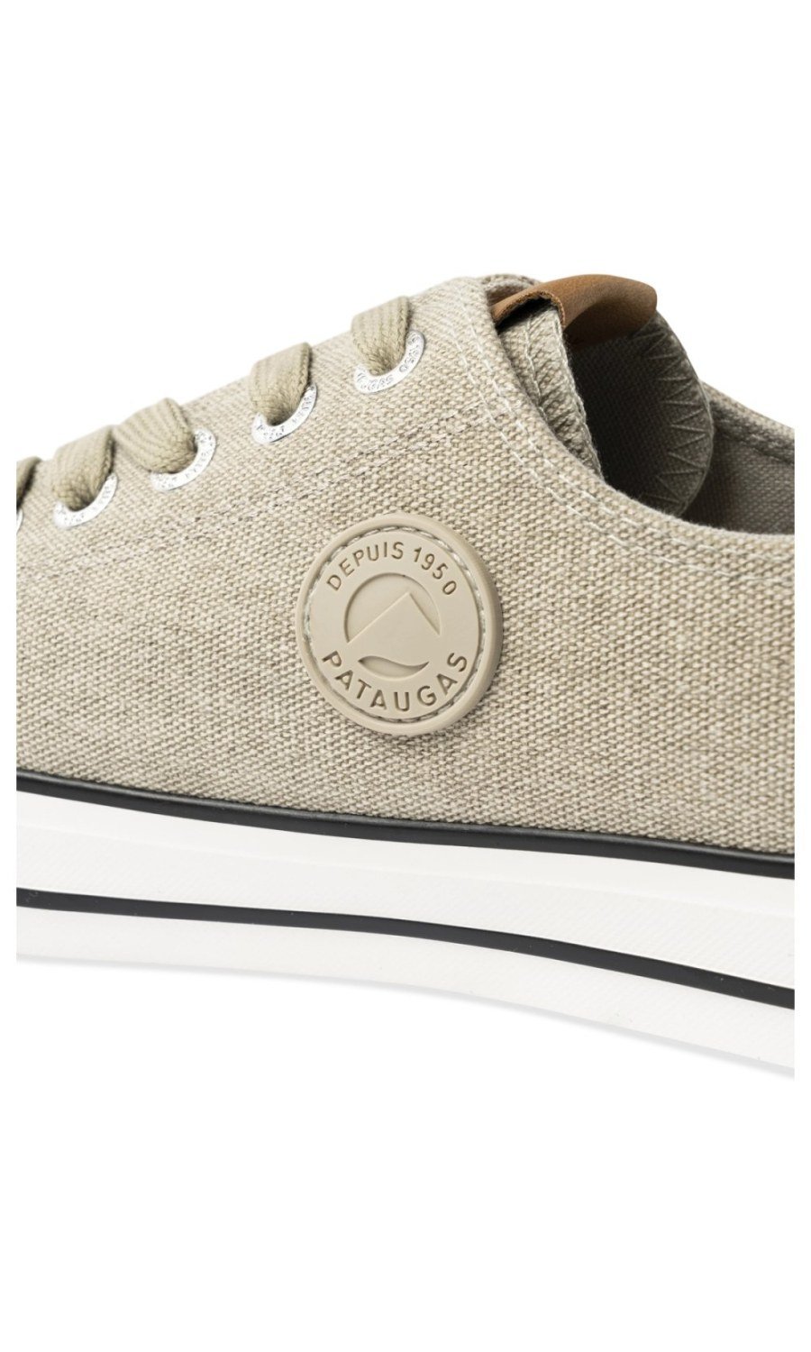 Baskets en toile bout renforcé kaki
