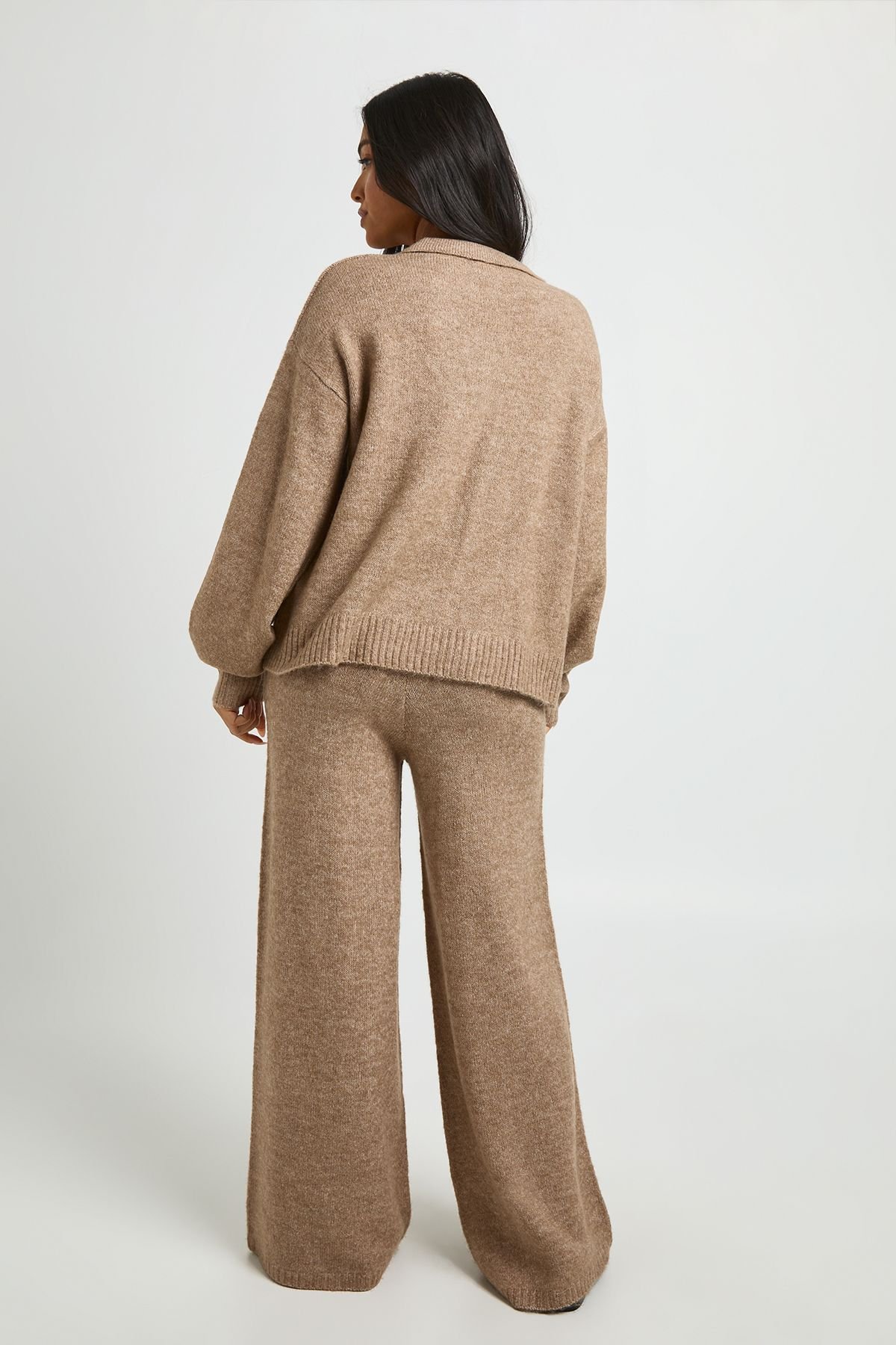 Ensemble coordonné petite pull tricoté col v - Petite