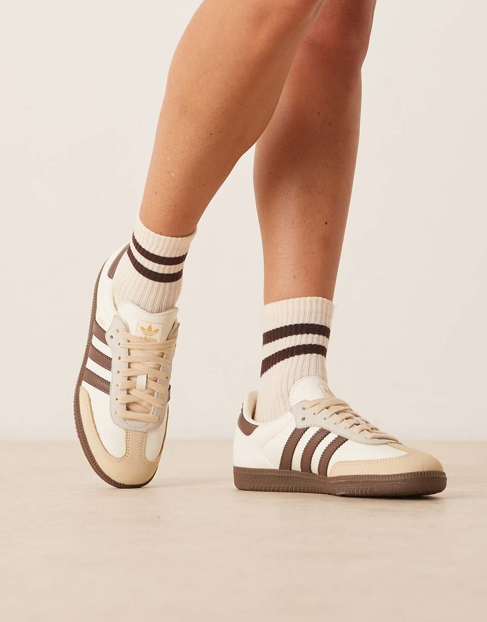 Samba OG trainers in cream and brown