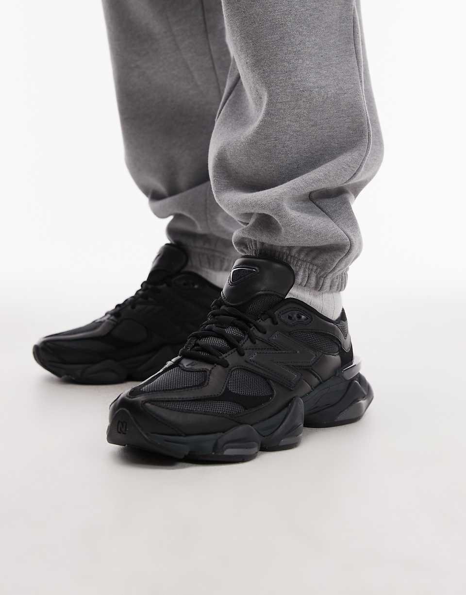 9060 trainers in triple black