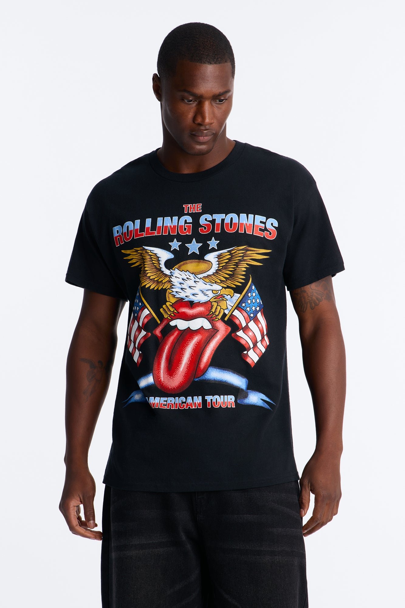 تيشيرت واسع Rolling Stones America