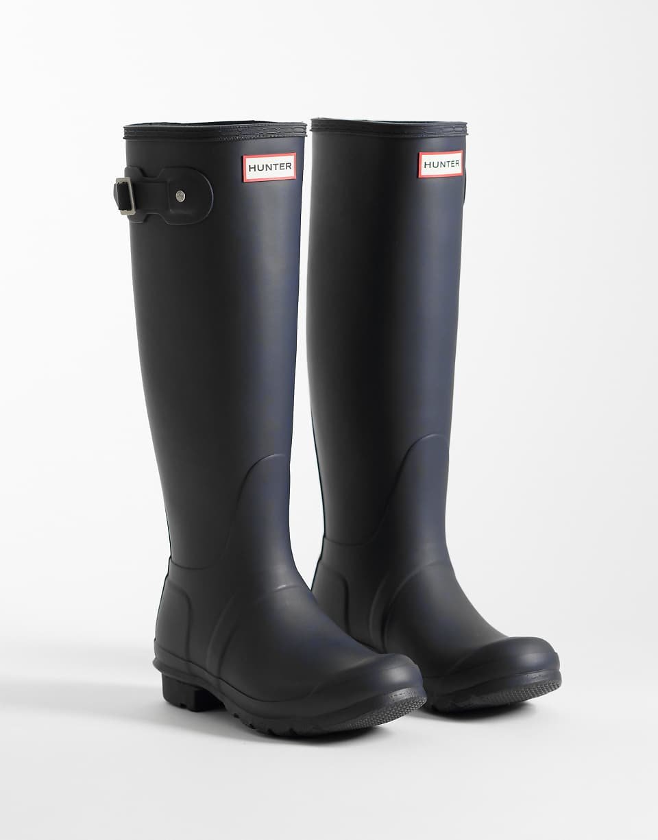 Bottes hautes en caoutchouc authentiques - Bleu marine