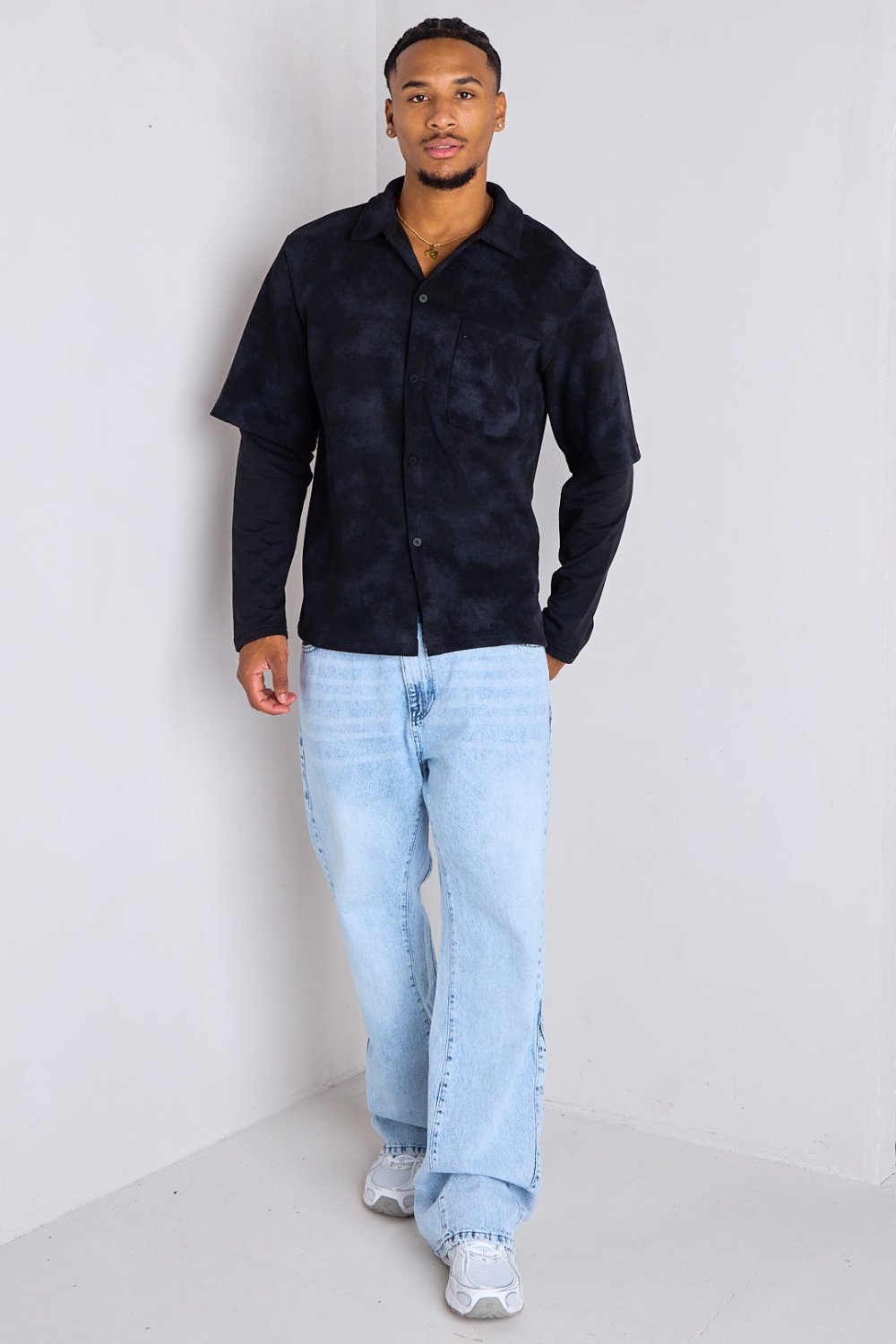 Black heavy shirt with back lettering