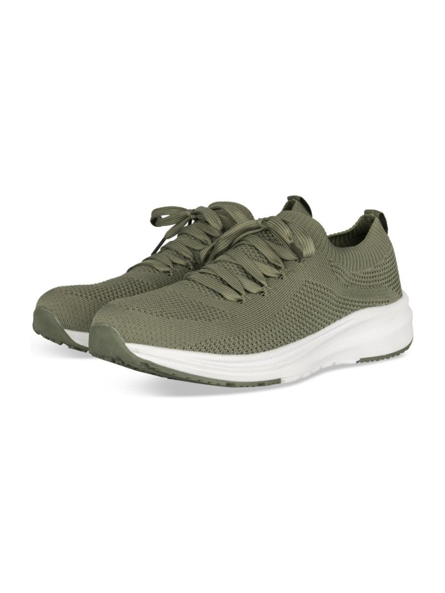 Baskets maille b semelle bayda kaki