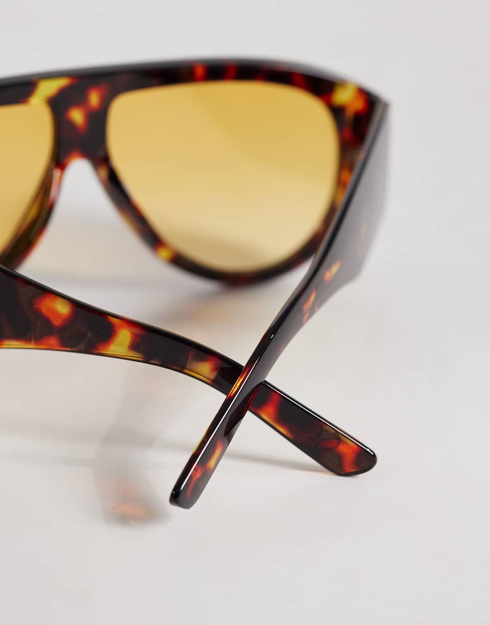 Lunettes d chems aviateur chunky b verres orange