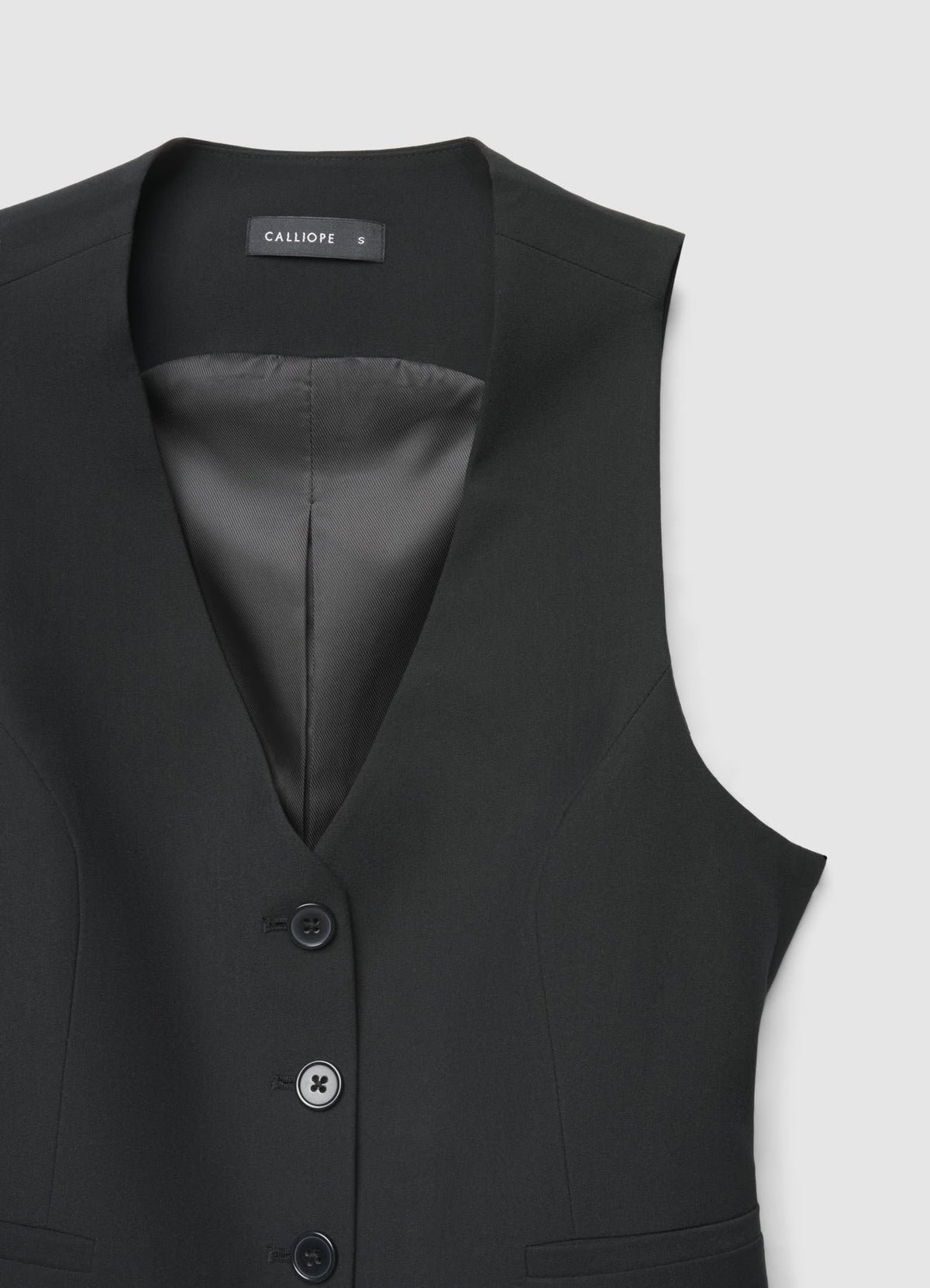 Gilet tailleur col V b boutons