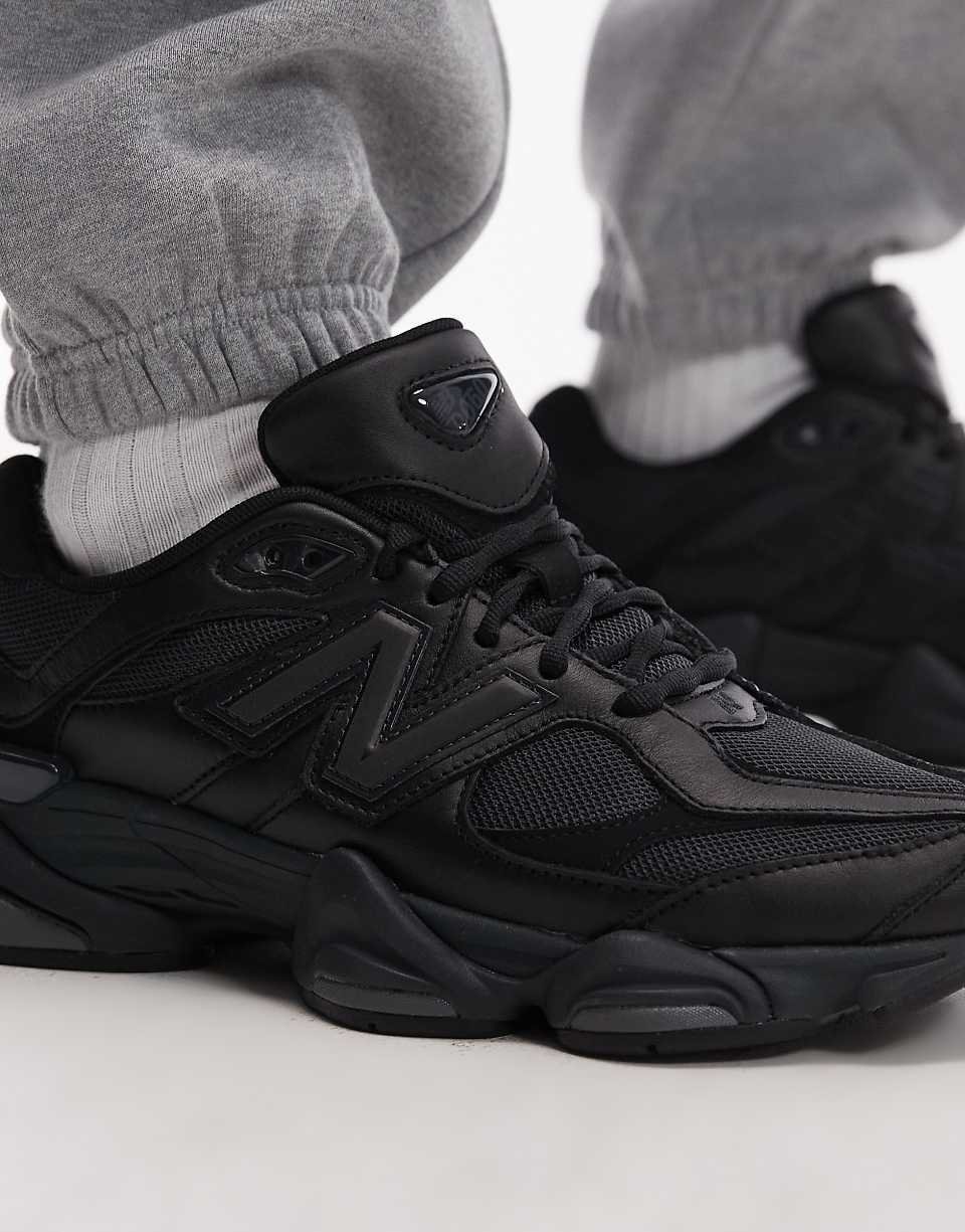 9060 trainers in triple black