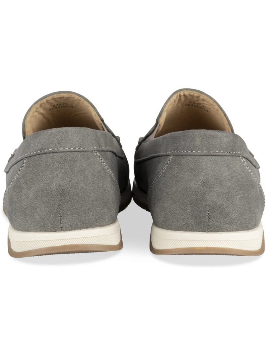 Mocassins semelle bicolore gris